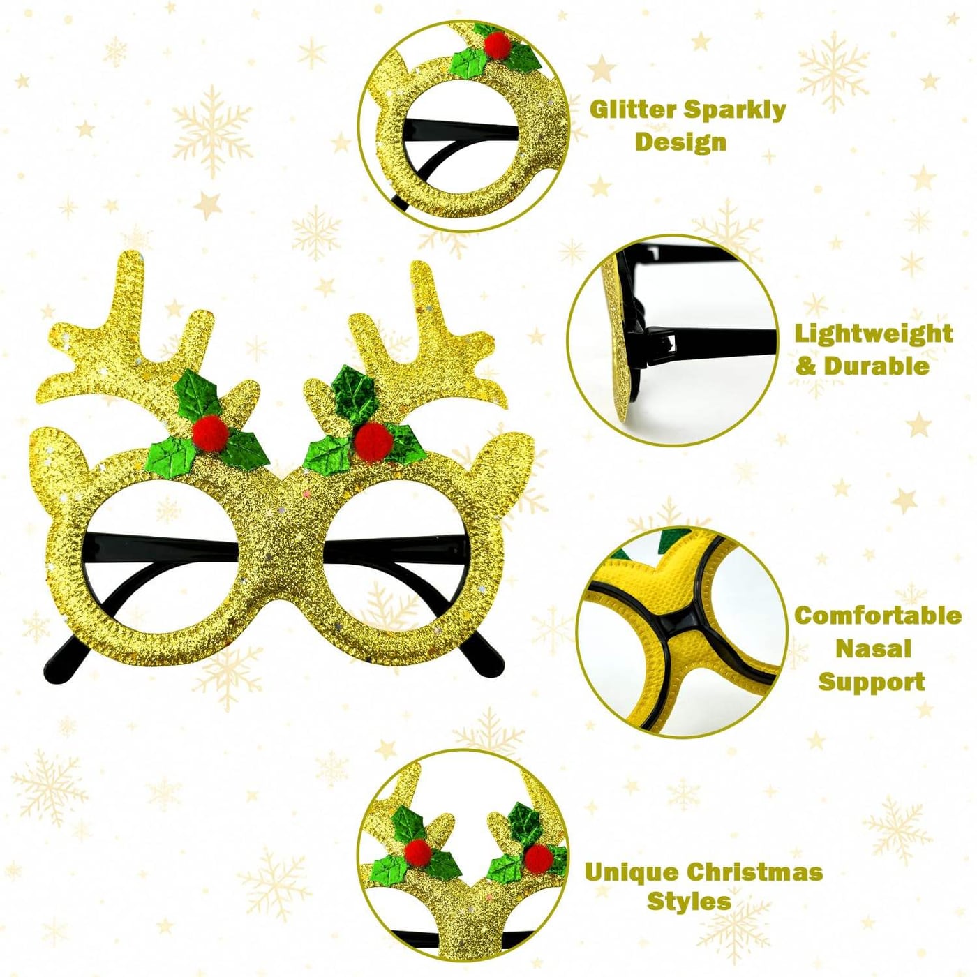 Colección de gafas navideñas de fantasía 4