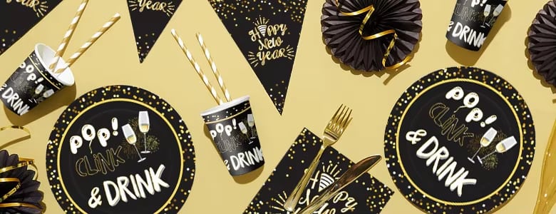 Happy New Year Decorative Glasses · image reference 1