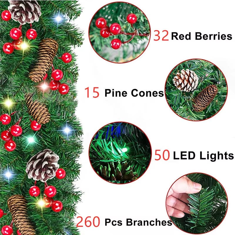 Light-Up Wreath & Garland Collection · image reference 13