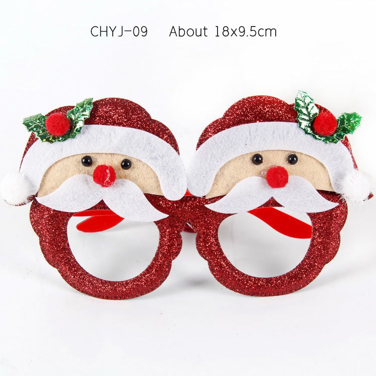 Assorted Glitter Christmas Glasses 3