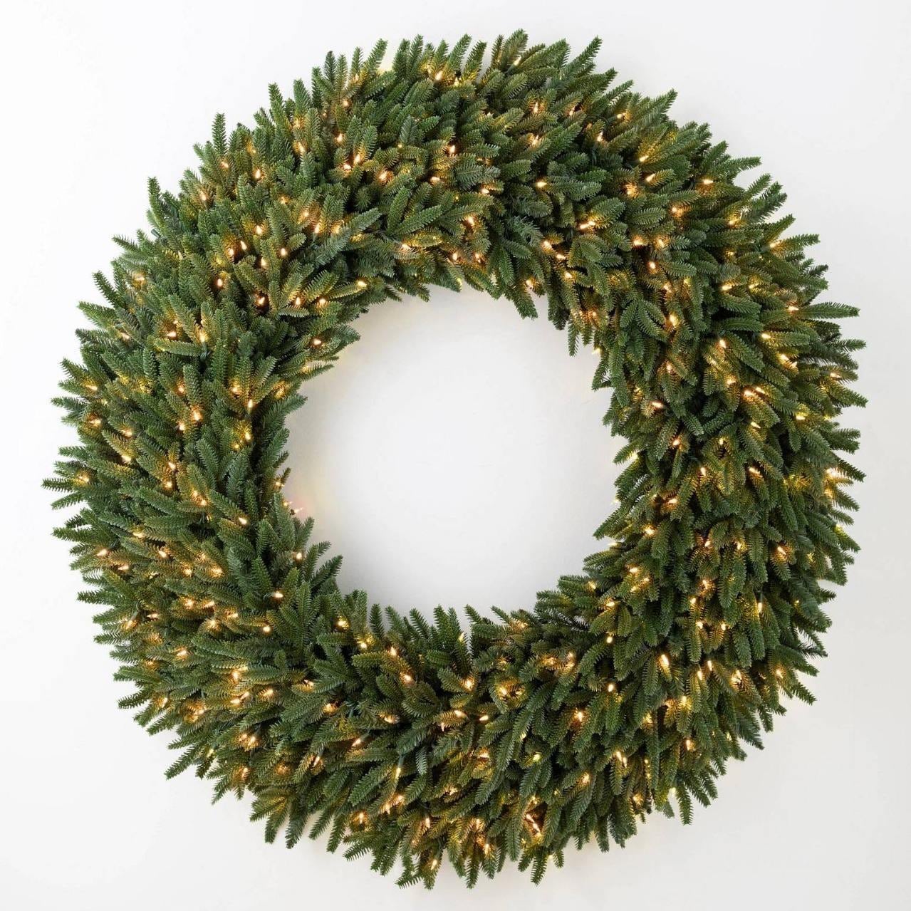 Pre-Lit Green Christmas Wreath 5
