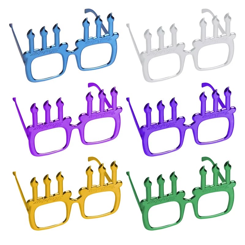 Birthday Candle Frame Glasses · image reference 1