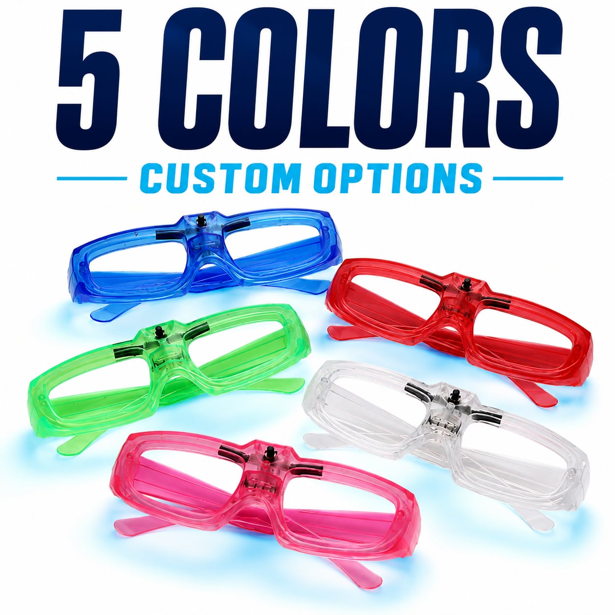 Gafas LED cuadradas de fiesta 5