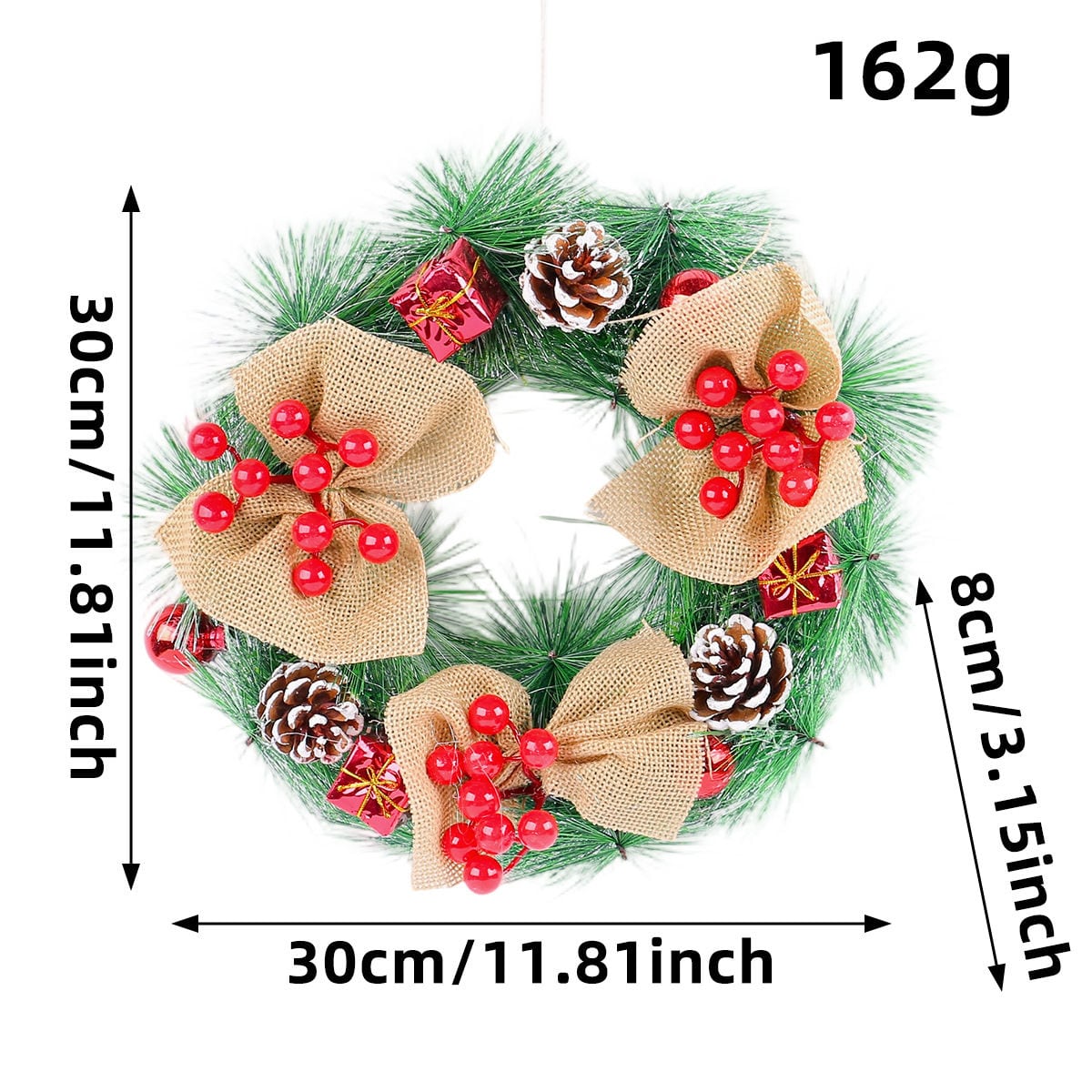 Pine-Style Christmas Wreath Collection 6