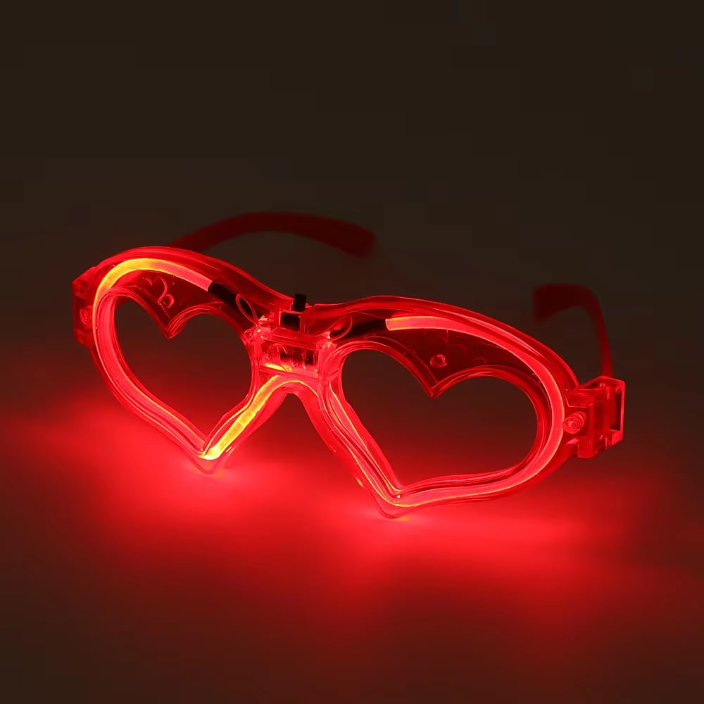 Gafas de luz fría en corazón · referencia de imagen 1