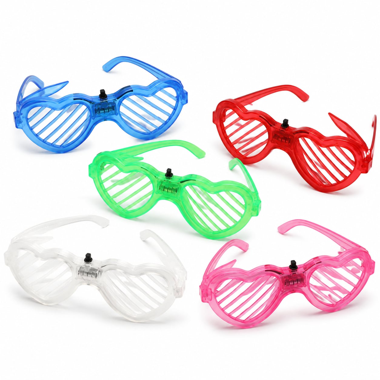 Gafas LED de persiana en corazón 3