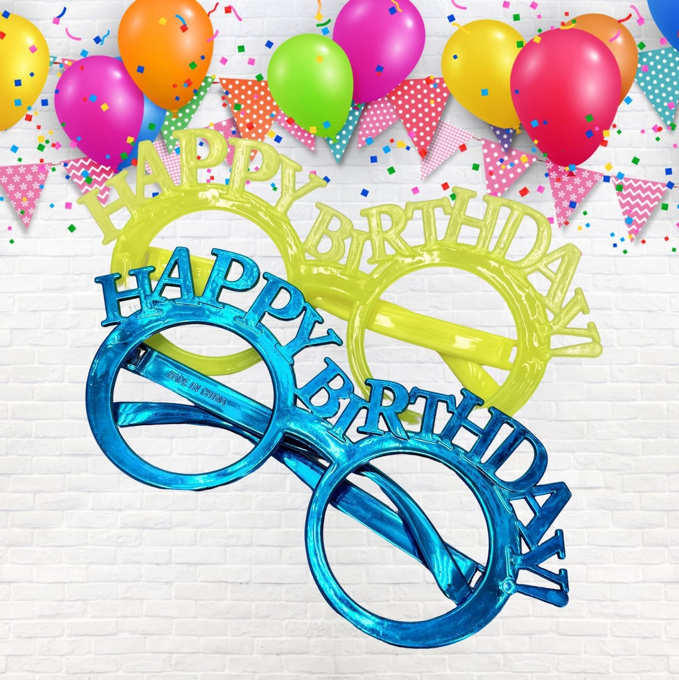 Monturas Happy Birthday de colores 3