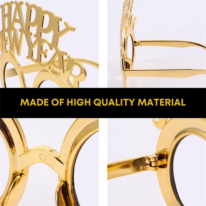 Happy New Year Decorative Glasses 4