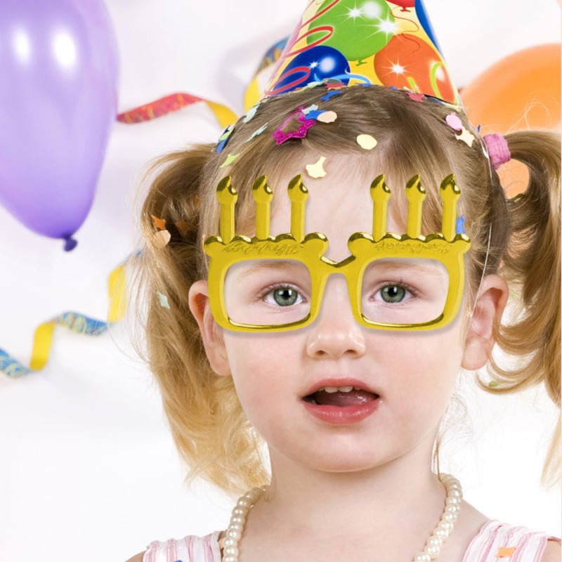 Birthday Candle Frame Glasses 2