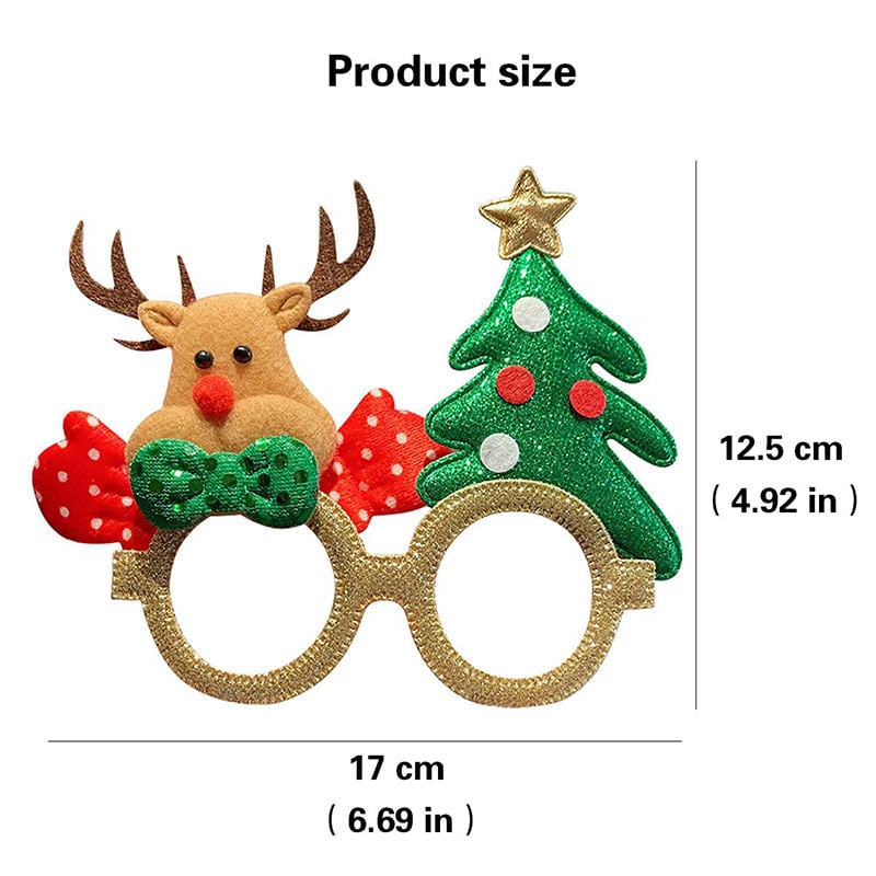 Santa & Christmas Tree Party Glasses 3