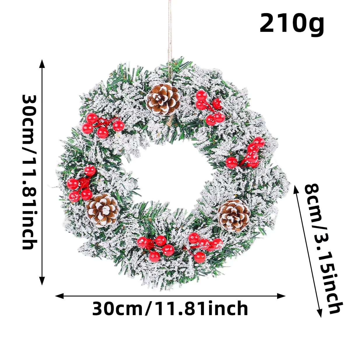 Pine-Style Christmas Wreath Collection · image reference 5