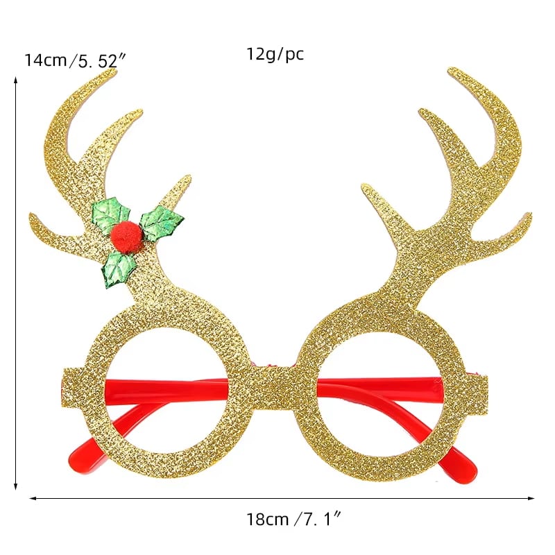 Santa, Reindeer & Snowman Glasses · image reference 21