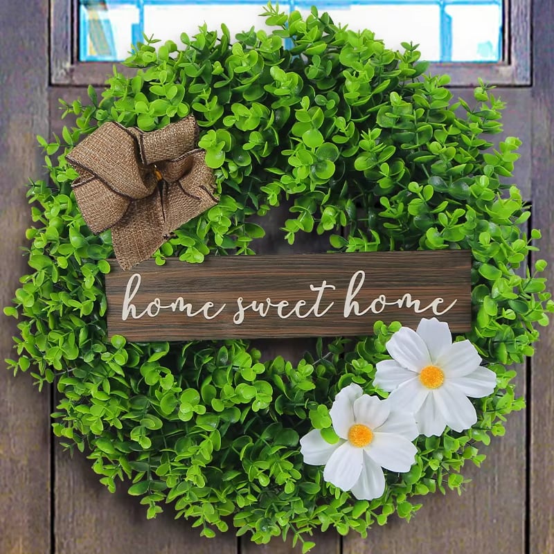 Corona para puerta Home Sweet Home · referencia de imagen 3