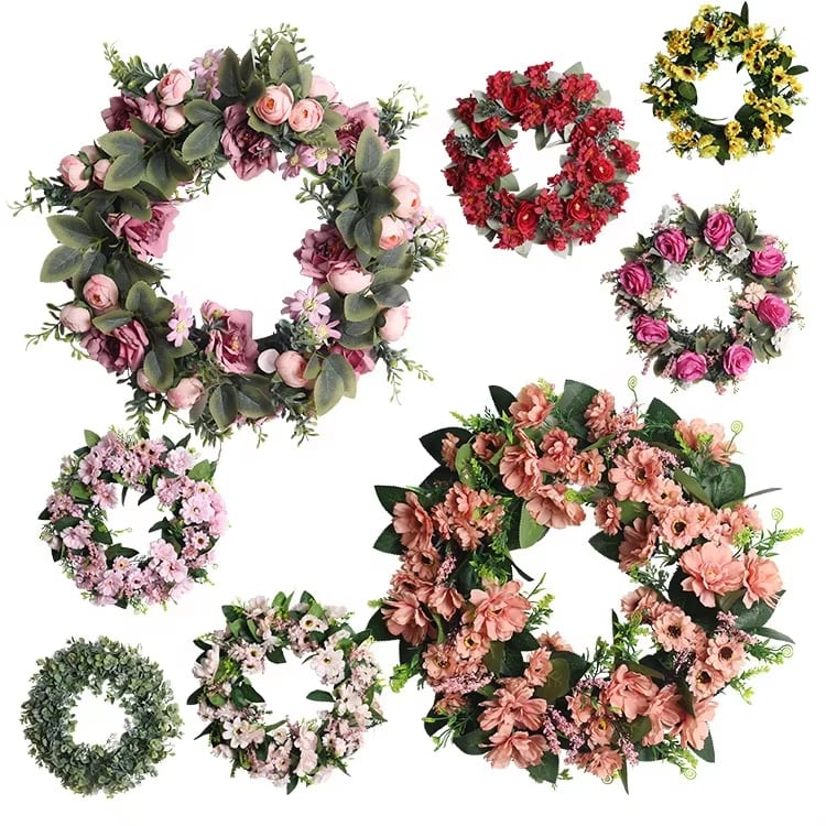 Floral Decorative Wreath Collection · image reference 6
