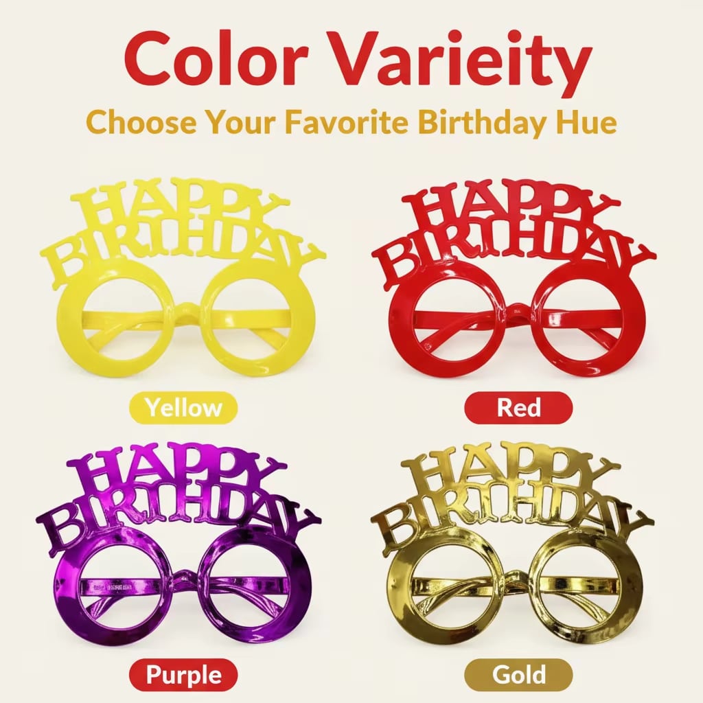 Birthday Lettering Glasses Collection · image reference 3