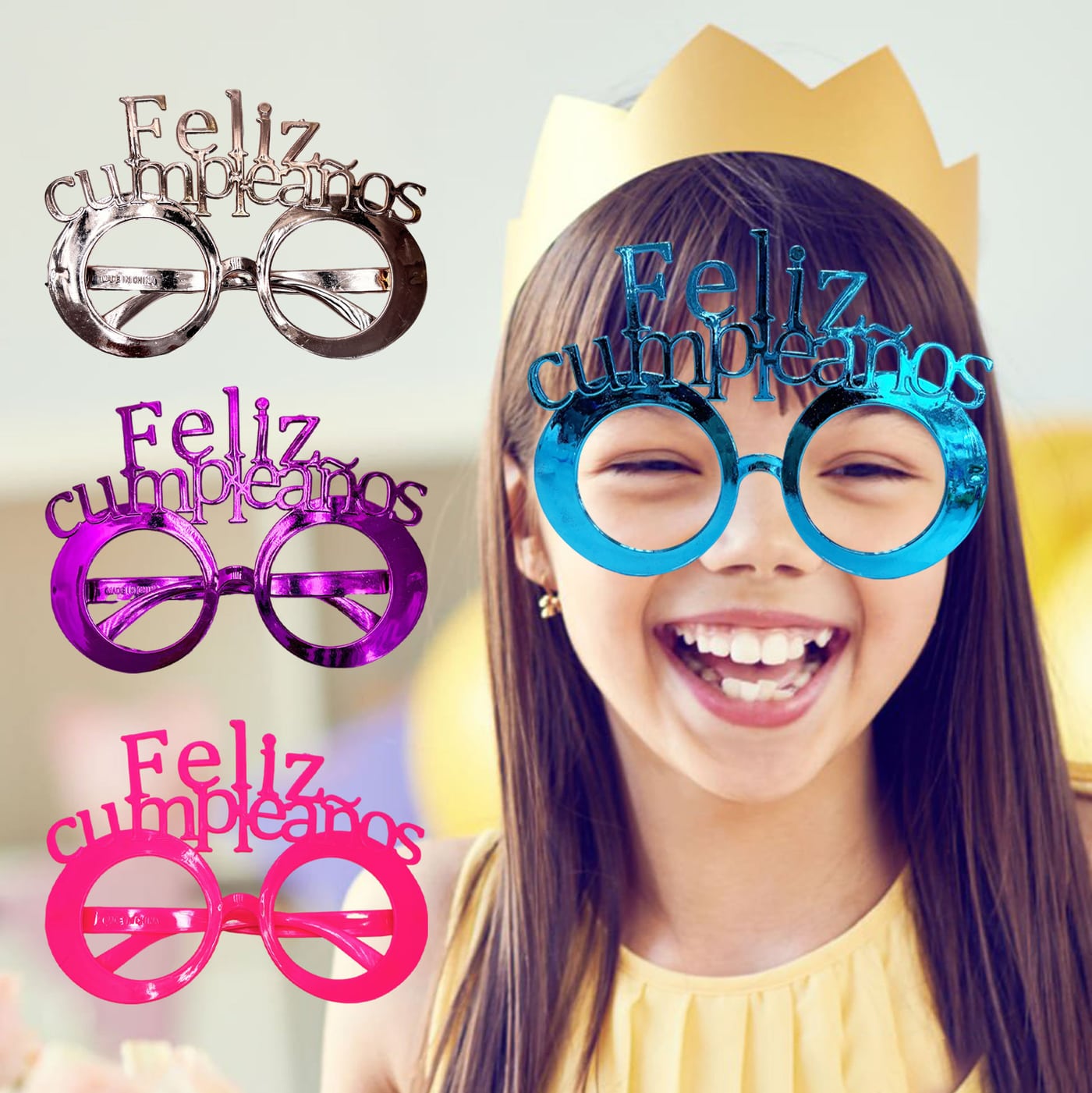 Feliz Cumpleaños Party Glasses