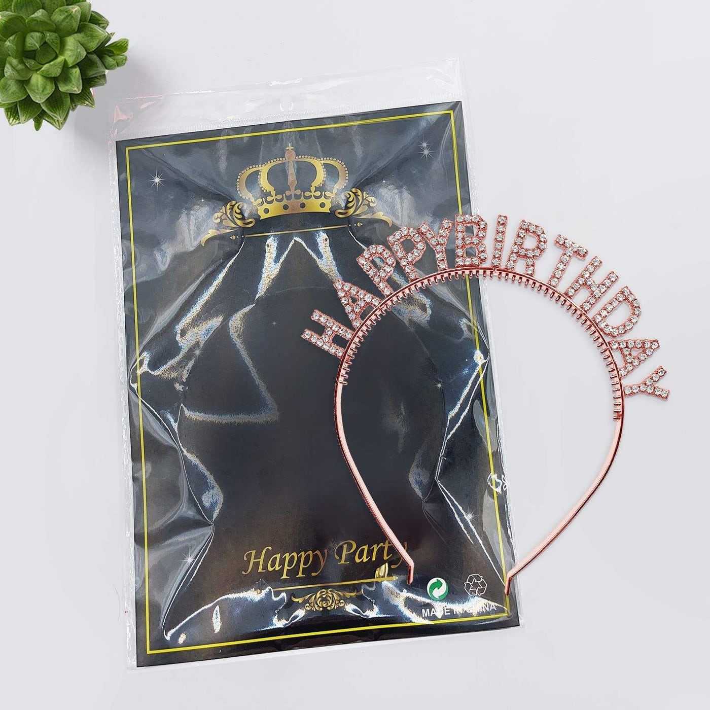 Diadema con letras Happy Birthday 3