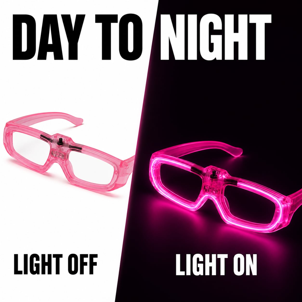 Gafas LED cuadradas de fiesta 6