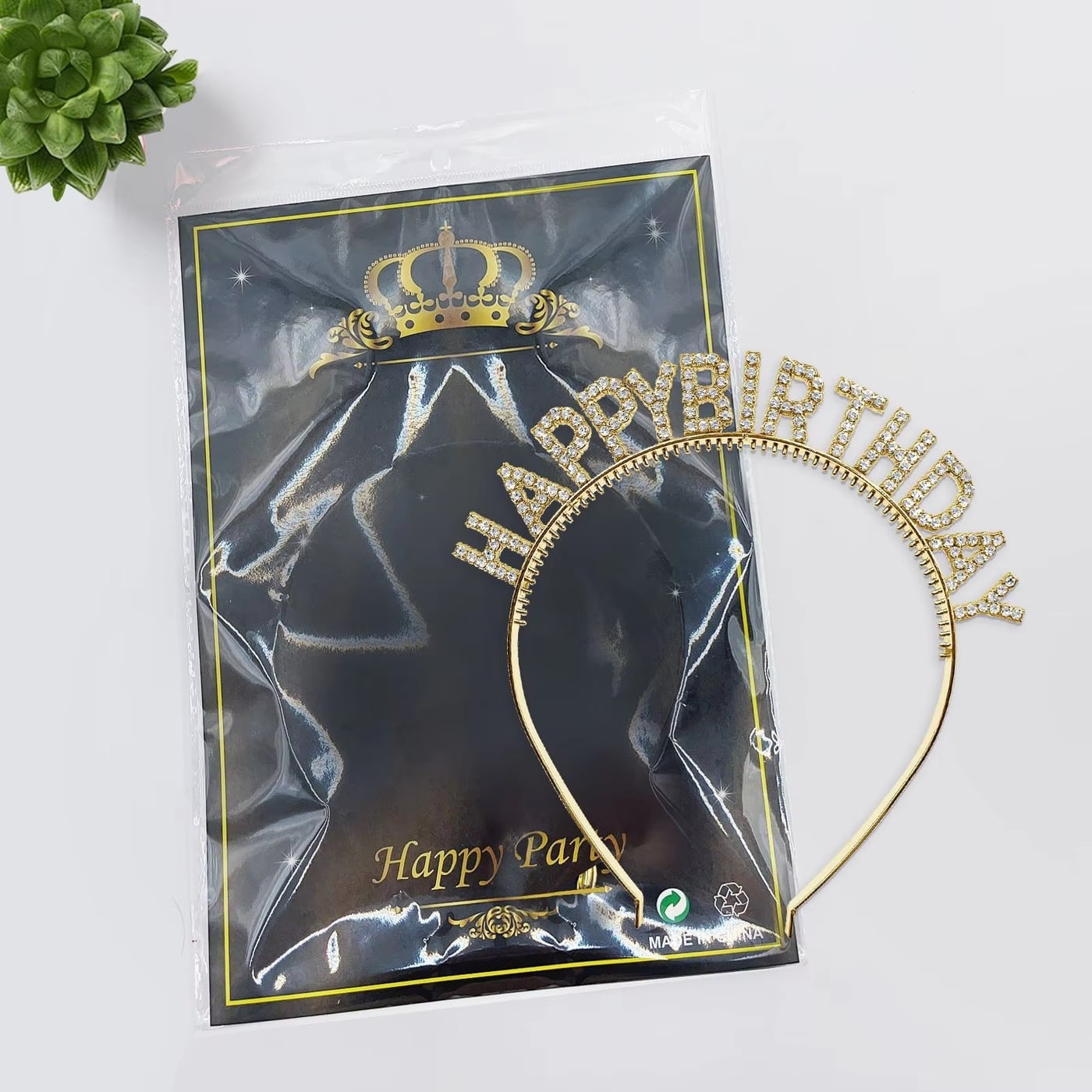 Diadema con letras Happy Birthday · referencia de imagen 7