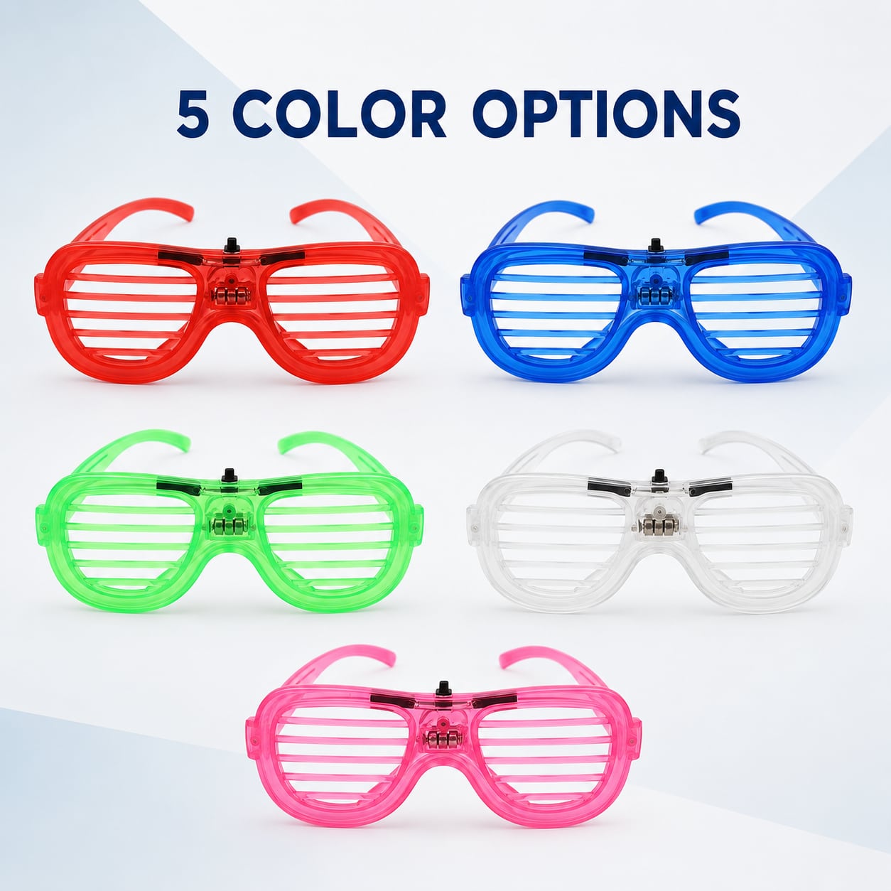 Gafas LED de persiana para fiestas 4