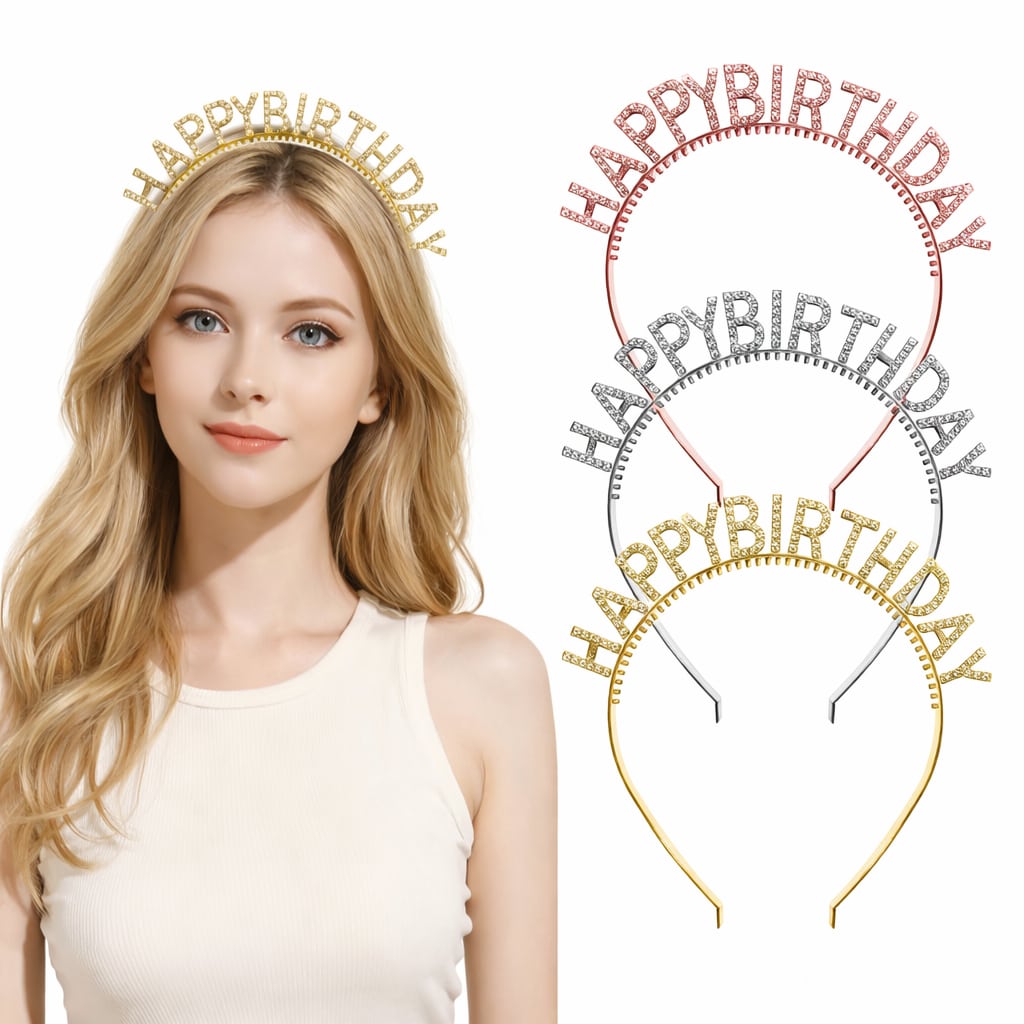 Happy Birthday Lettering Headband