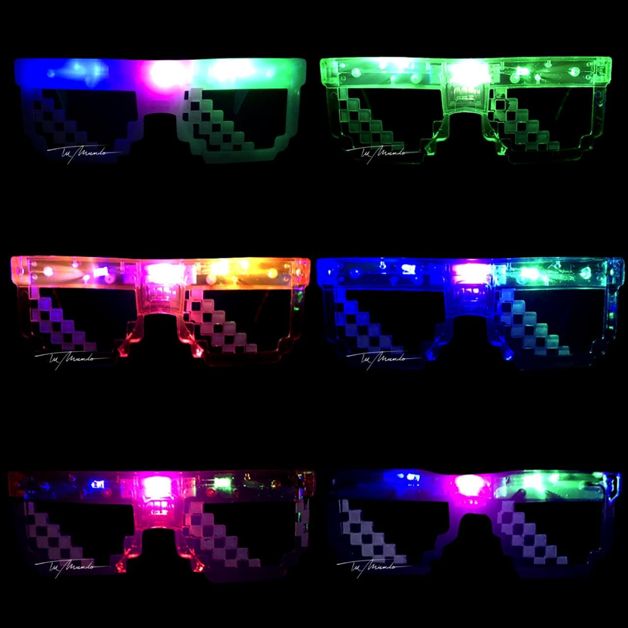Pixel Mosaic LED Glasses 6