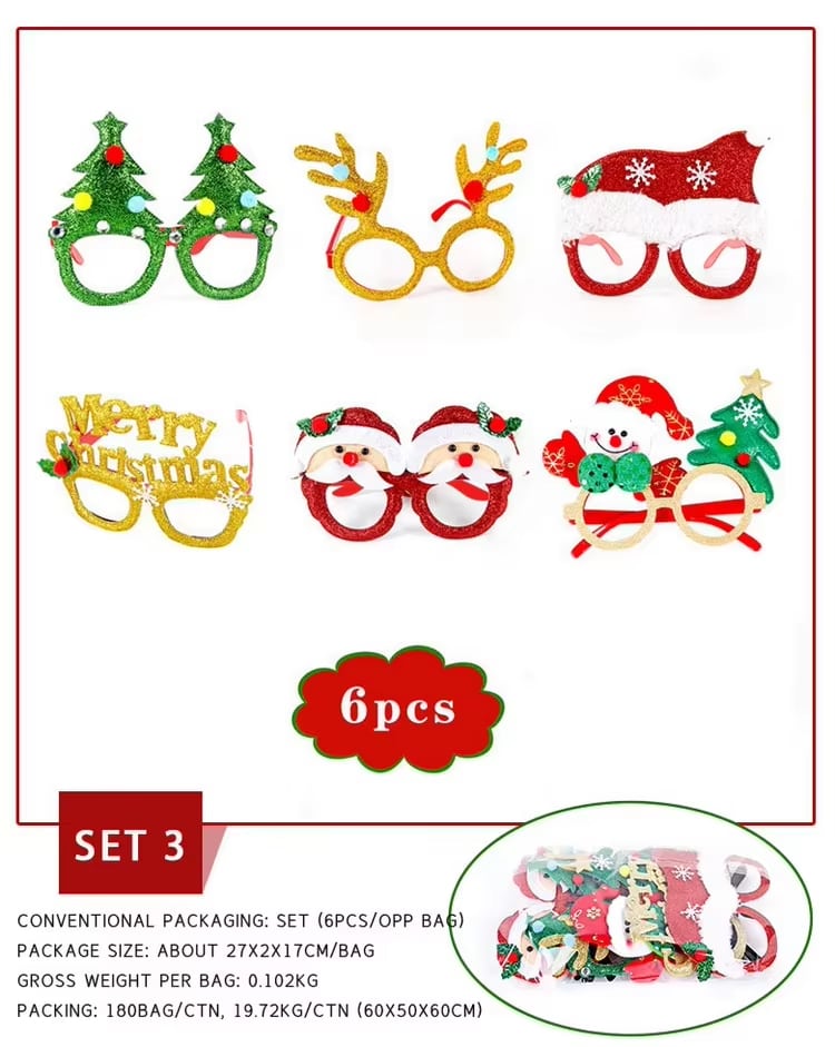 Colección de gafas navideñas de fantasía · referencia de imagen 4