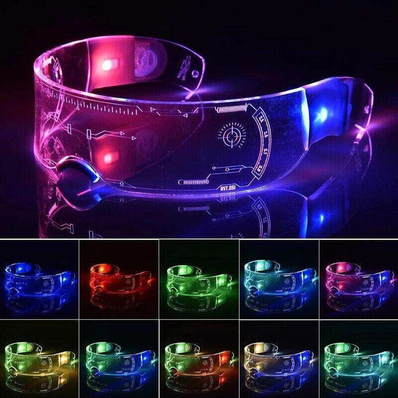Cyberpunk Light-Up Visor Glasses 6