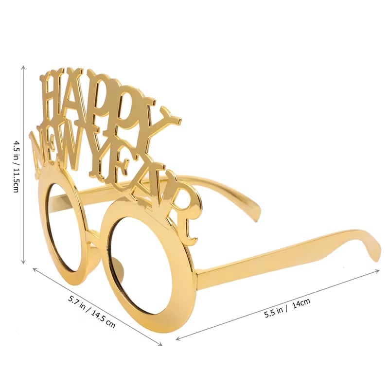 Happy New Year Decorative Glasses · image reference 4