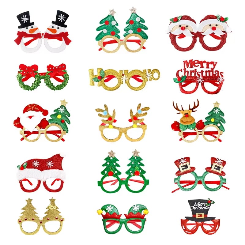 Gafas navideñas con purpurina · referencia de imagen 1