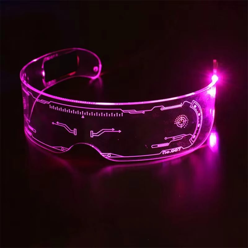 Cyberpunk Light-Up Visor Glasses · image reference 10