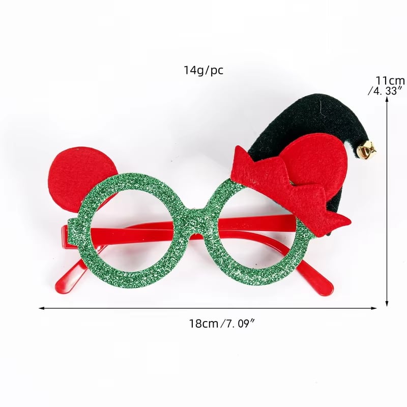 Santa, Reindeer & Snowman Glasses · image reference 20