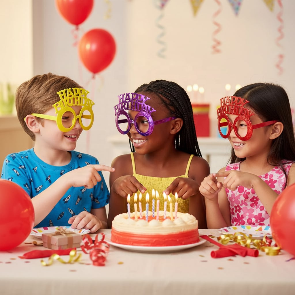 Birthday Lettering Glasses Collection 4