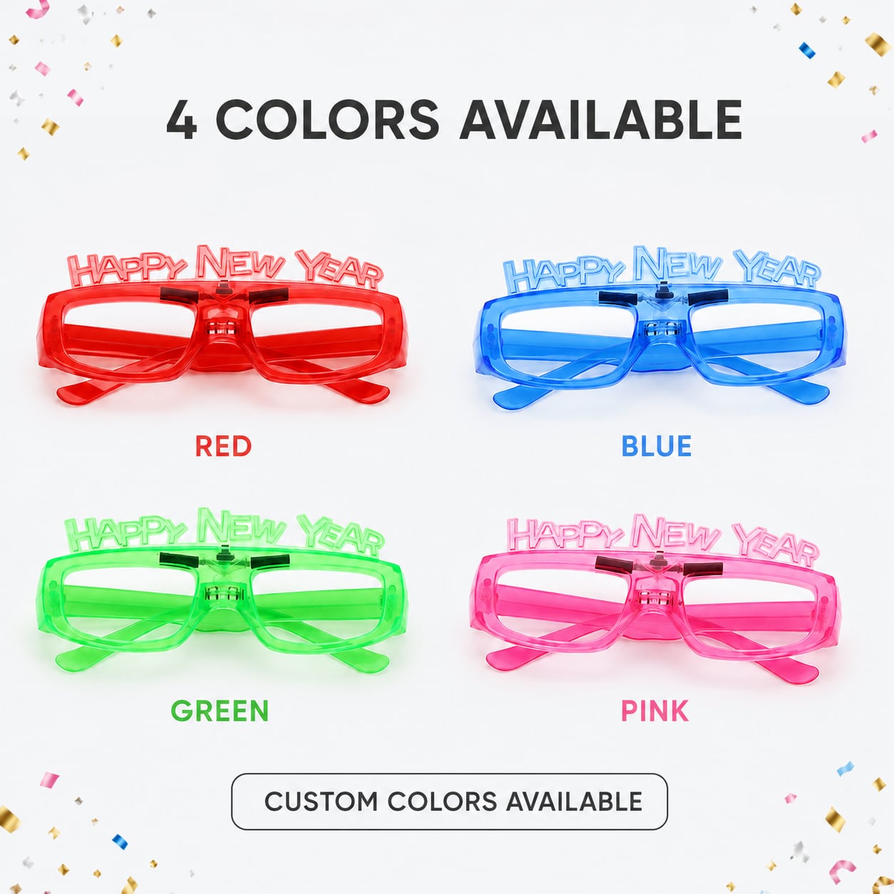 Happy New Year LED Glasses 6