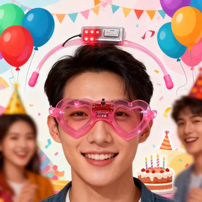 Six-Light LED Novelty Glasses · image reference 1