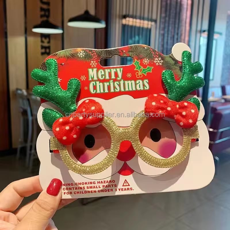 Santa & Christmas Tree Party Glasses · image reference 4