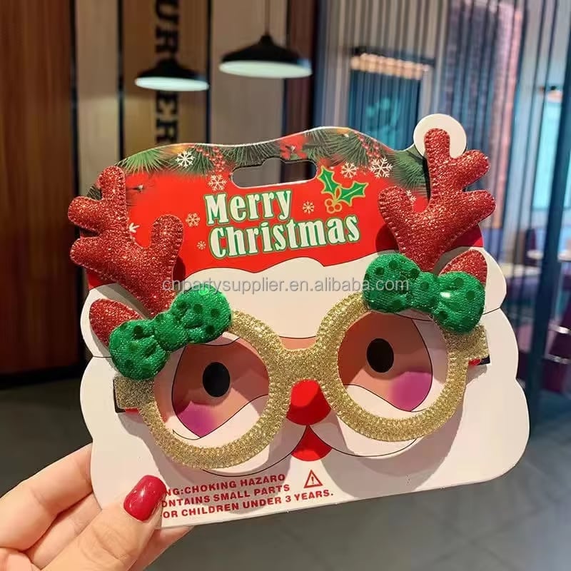 Santa & Christmas Tree Party Glasses · image reference 3