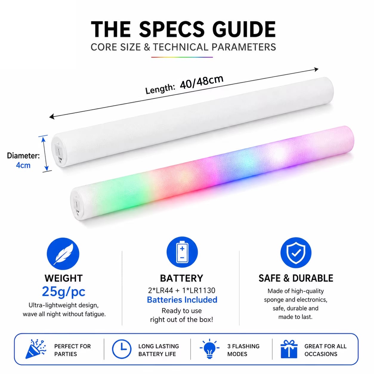 Foam LED Party Sticks · image reference 1