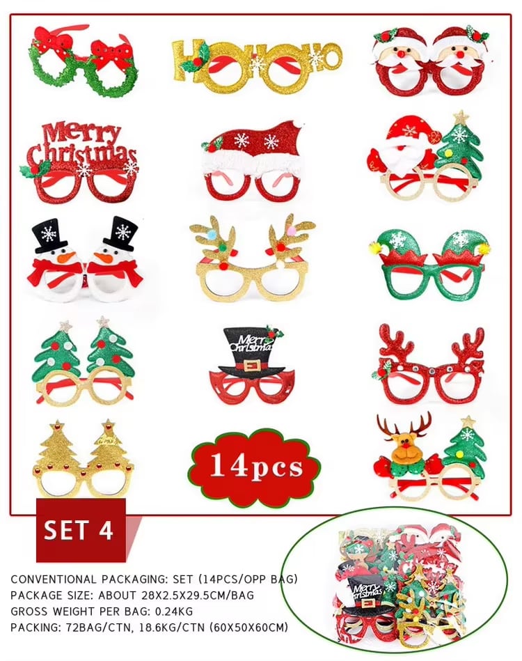 Gafas navideñas con purpurina · referencia de imagen 5