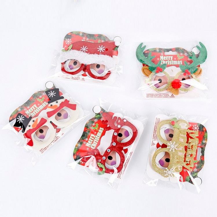 Santa, Reindeer & Snowman Glasses 4