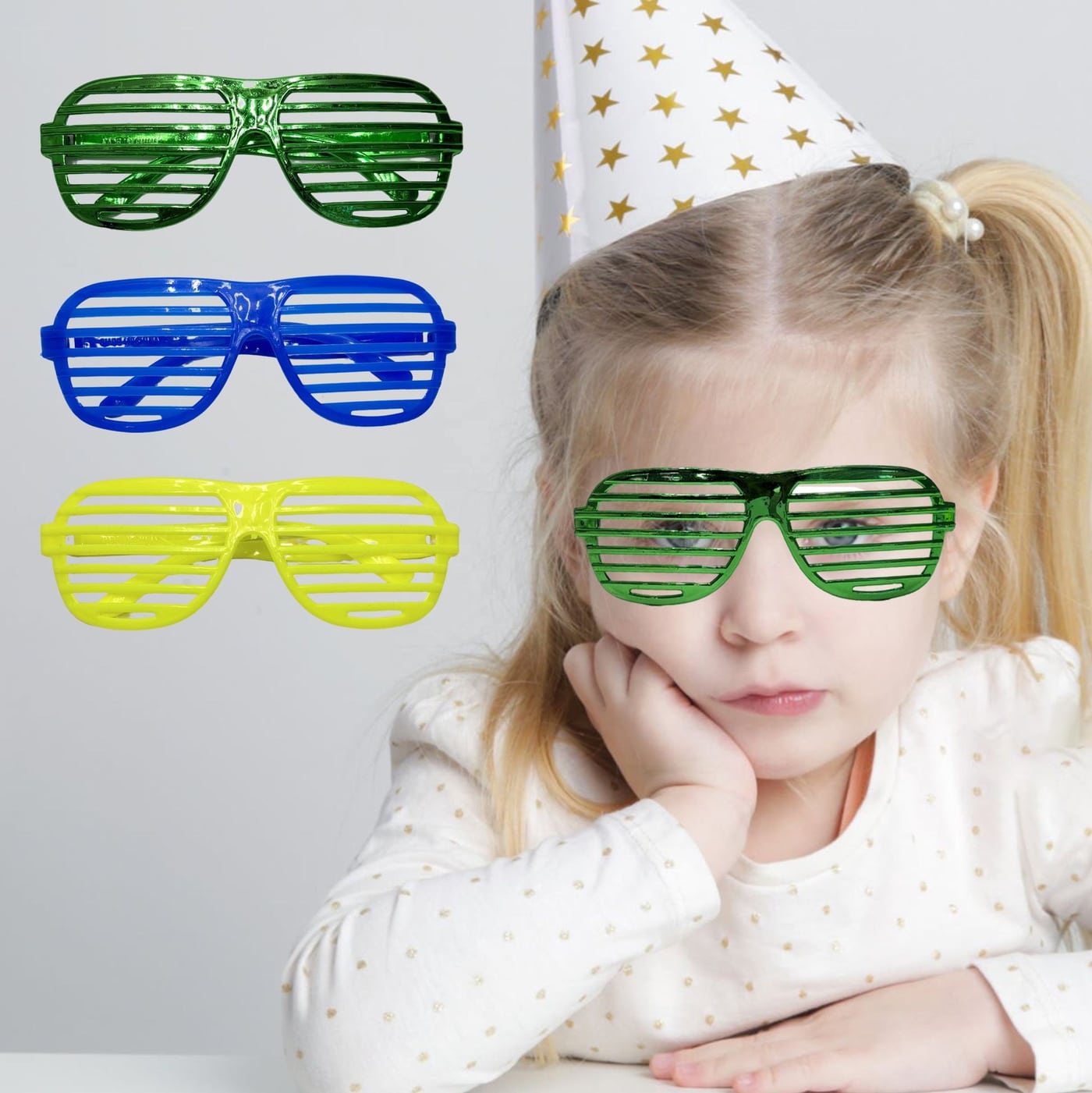 Coloured Shutter Party Glasses 2