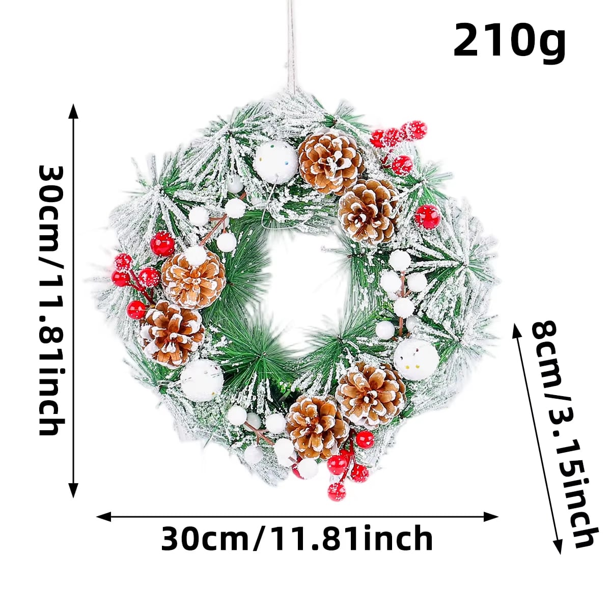 Pine-Style Christmas Wreath Collection · image reference 1