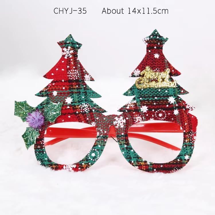 Santa, Reindeer & Snowman Glasses · image reference 11