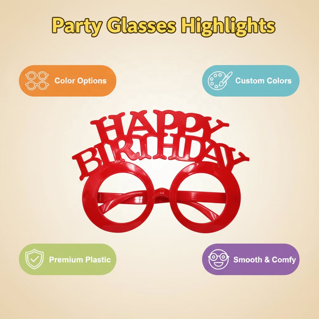Birthday Lettering Glasses Collection 2