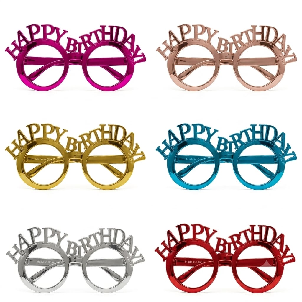 Monturas Happy Birthday de colores · referencia de imagen 1