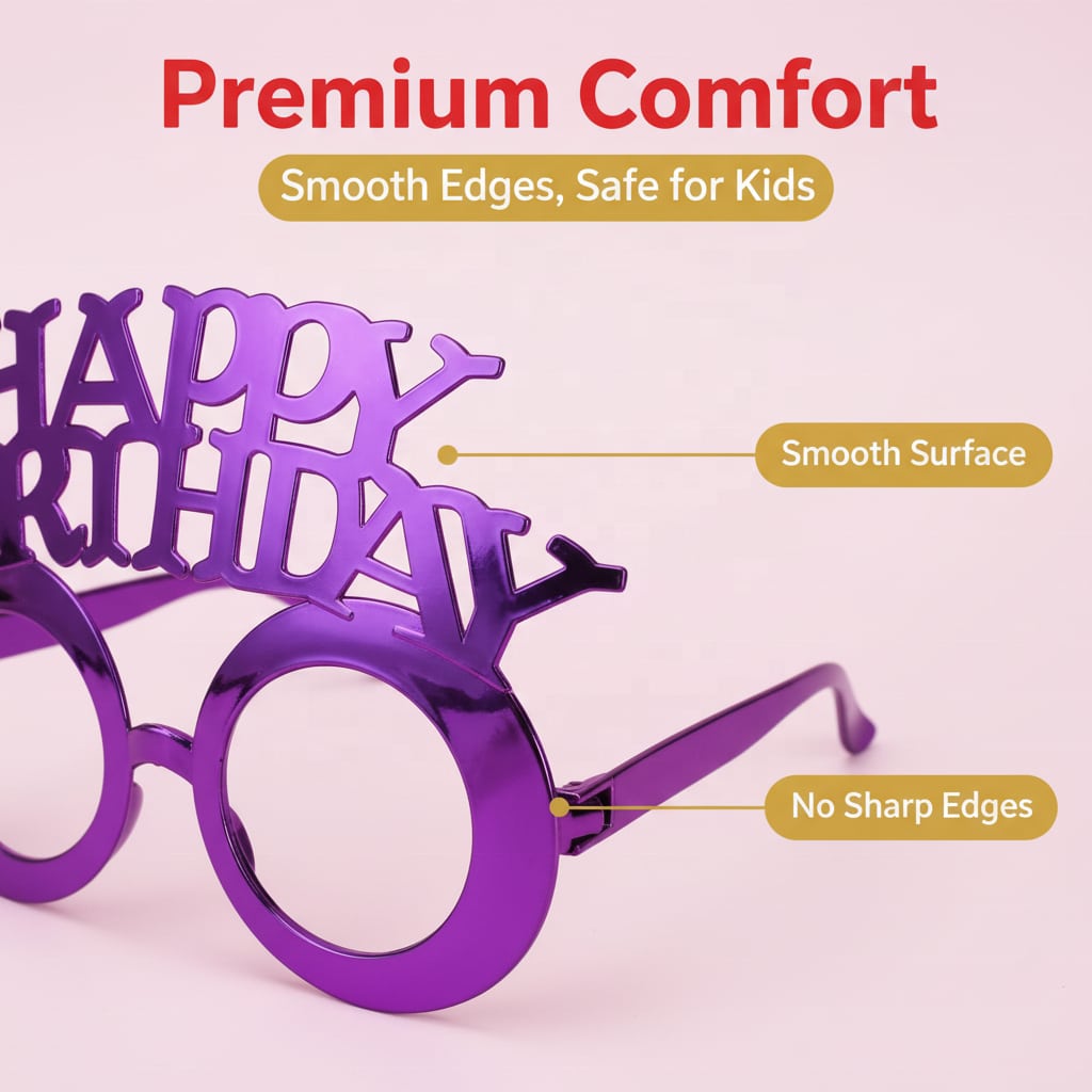 Birthday Lettering Glasses Collection 3