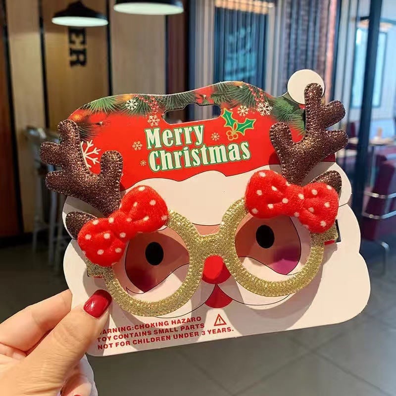 Santa & Christmas Tree Party Glasses 2