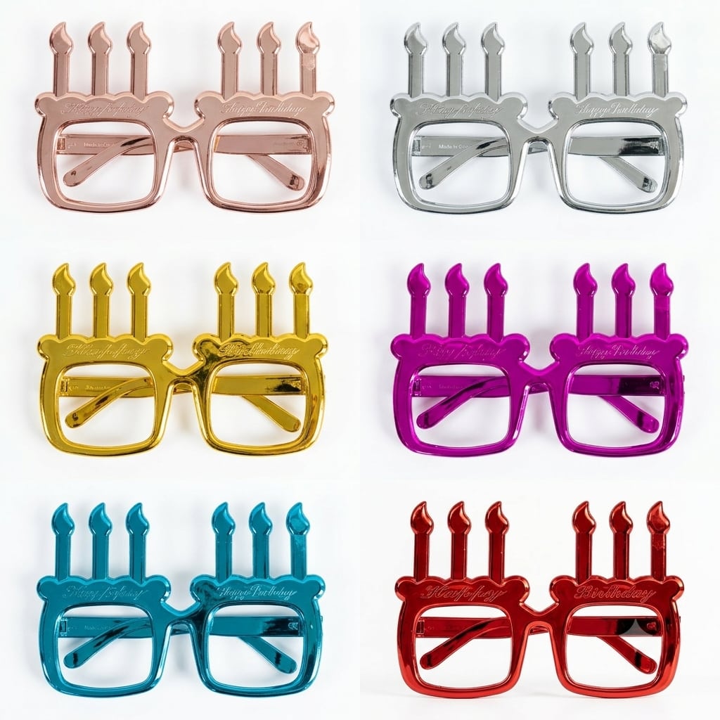 Birthday Candle Frame Glasses · image reference 1