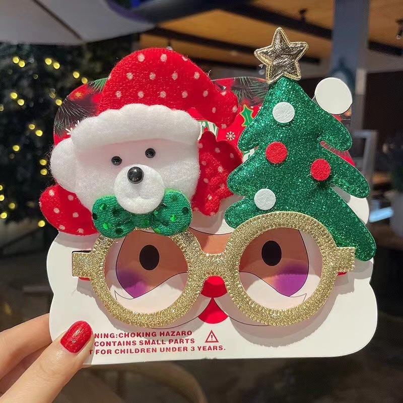 Santa & Christmas Tree Party Glasses 5