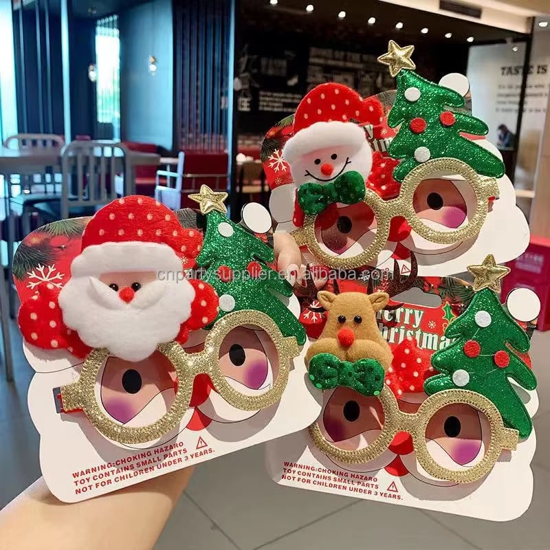 Santa & Christmas Tree Party Glasses · image reference 10